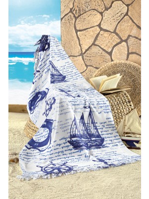 Maxstyle Marine Kadife Plaj Havlusu 70X160 cm