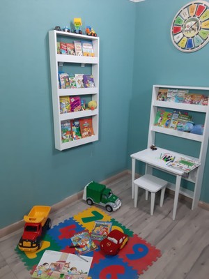 Mihenk Inci Montessori Kitaplık Çocuk Odası Kitaplığı 4 Raflı Mdf