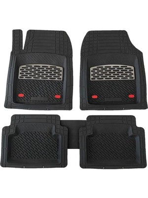 Safir Alfa Romeo 156 Uyumlu Universal Derin Havuzlu Paspas Krom Karbon
