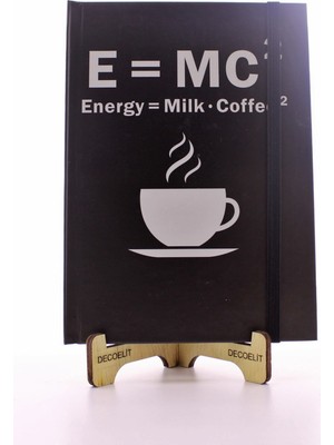 Deco Elit Lastikli Çizgisiz Sert Kapak Emc2 Defter