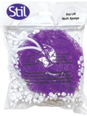 Stil Duş Lifi Mor Renkli Yumuşak Malzeme ile Konforlu Temizlik Sağlar
