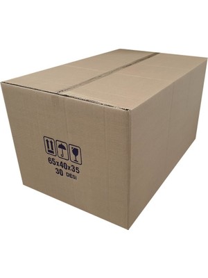 Çelikpençe 30 Desi Çift Oluklu Karton Koli 65X40X35 cm 10 Adet
