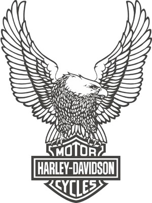 Sticker Fabrikası Harley Davidson Kartal Sticker 00315