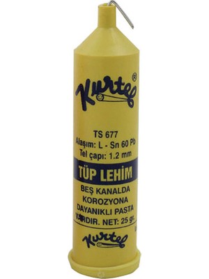 Kurtel Tüp Lehim 1.2mm 25 Gram Pastalı