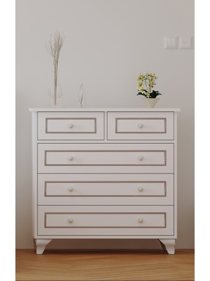 Rabi Mobilya Rabi Country Grey Şifonyer