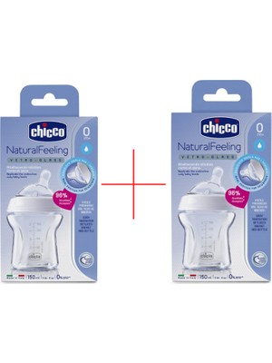 Chicco Natural Feeling 150 ml Cam Biberon 2 Adet