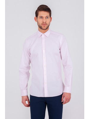 Hatemoğlu Erkek Pembe Slim Fit Gömlek