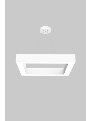 Hegza Lighting Quattro (Beyaz Kasa, Gün Işığı) Ledli Modern Avize