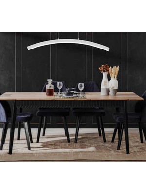 Hegza Lighting Luna (Beyaz Kasa, Gün Işığı) Ledli Modern Avize