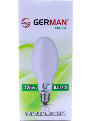 German 125W Balastlı Civa Buharlı Ampul