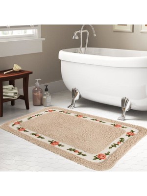 Giz Home Gül Banyo Paspası 70X120 Linen