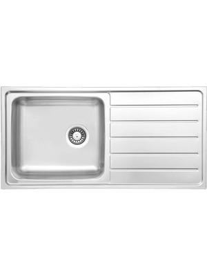 Ukinox Hs 100 Evye, Tek Hazneli, Sağ Damlalıklı, Dekorlu, Tezgah Üstü