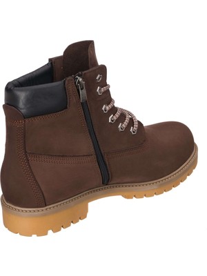 Costo Shoes TLAND0802 Kahve Nubuk Timber Land Style Kışlık Büyük Numara Erkek Bot Sıcak Astar Rahat Geniş Kalıp 45