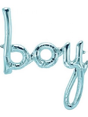 Hayaller Dükkanı Boy Imza Folyo Balon Mavi 83 cm