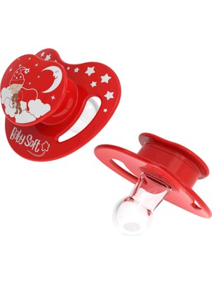 BabySoft Yuvarlak Uçlu Kırmızı Uyku Emziği 0 - 6 Ay