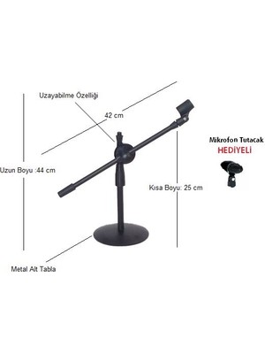 Best Akrobat Kürsü Mikrofon Sehpası - Mikrofon Standı- Küçük Boy