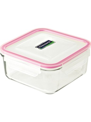 Glasslock Kare Kilitli Cam Saklama Kabı 490 ml Glasslock