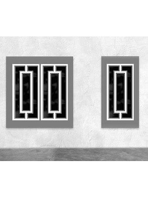 Eshel Maket Kapı-Modern Set F 1-50 Ölçek 2'li