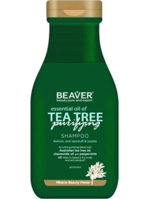 Beaver Tea Tree Shampoo Çay Ağacı Özü İçeren Şampuan 350 ml