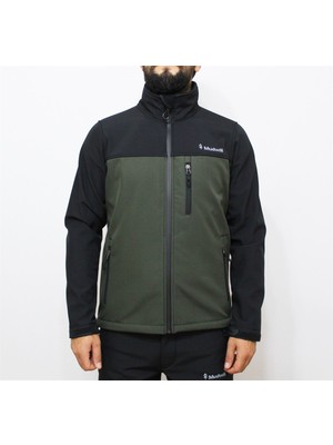 Mudwill Softshell Erkek Mont Ceket - Haki Siyah