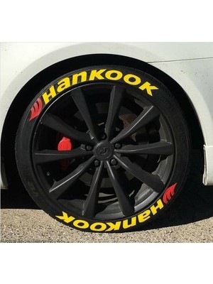 Ps Stickers Lastik Yazısı 8xli Hankook Stıker 1.sınıf Kalite Solmaz