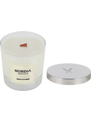 Nordia Ahşap Fitilli Mum- Cedarwood