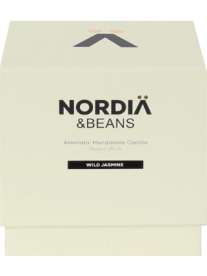 Nordia Ahşap Fitilli Mum- Wild Jasmine