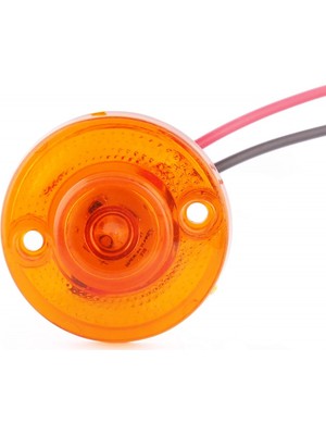 Ledshop Mini Round Yuvarlak LED Lamba Tek LED Su Geçirmez 12/24 Volt