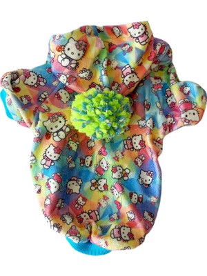 Kemique Kitty Kapsonlu Sweatshirt Kedi Süeteri Kedi Kıyafeti