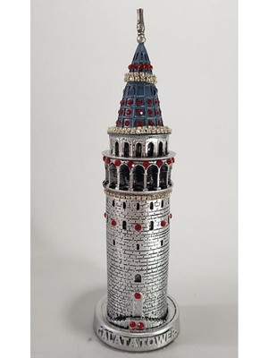 Hediye Seviyorum Galata Kulesi Biblo Gümüş Küçük Taş
