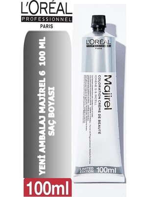 L'oréal Professionnel Majirel 6 Koyu Kumral  Saç Boyası Yeni 100ML