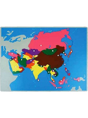 Balatoyz Montessori Asya Kıtası Haritası Puzzle