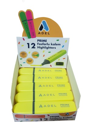 Adel Fosforlu Kalem Sarı 12 Adet