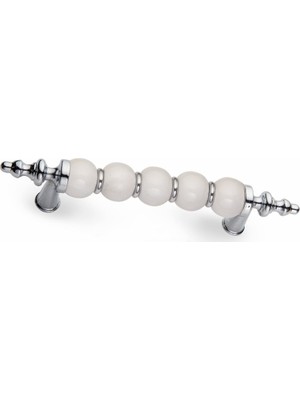 Mimoza Lüks Polimer Krom Çekmece Dolap Kulpları Mobilya Kulp 160 mm