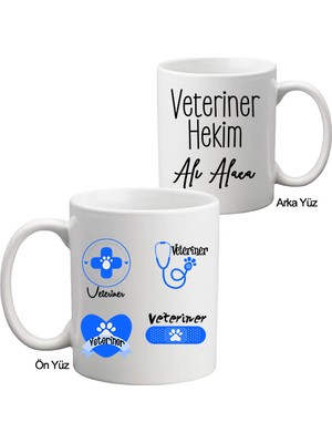 Biresimden Erkek Veterinere Hediye Isimli Kupa Bardak