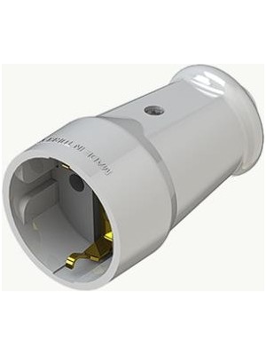 Ne_ad Ne-Ad Taşınabilir Topraklı Priz Beyaz Dişi Priz 16A 250V