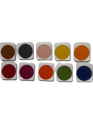 Pelikan Suluboya Tableti Sıcak Renk Agırlıklı 10 Renk Bir Kutuda Dyes Uy. + 1 Tüp Çin Beyazı