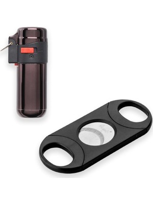 Atomic Puro Çakmak ve Kesici Seti Siyah