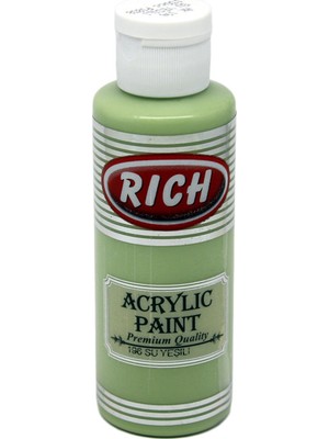 Rich Akrilik Boya 120 Cc Su Yeşili 196 Kolay Uygulama ve Hızlı Kuruma Özelliğiyle