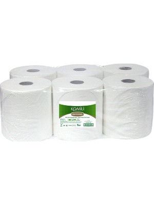 Komili Profesyonel Mini Tek Çekmeli Havlu 2 Katlı, 72 M × 6'lı