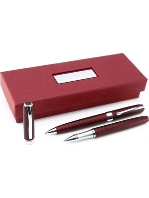 Kalemhane Isme Özel Kalem Seti Mat Bordo
