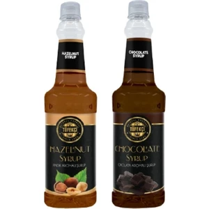 By Tüfekçi  Çikolata ve Fındık Aromalı Şuruplar 750 ml 2'li