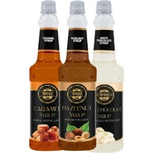 By Tüfekçi  3'lü Avantajlı Paket (Karamel Beyaz Çikolata Fındık) Şurubu