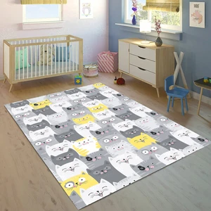 Bebişim Halı Bebişim Sevimli Kedi BH2371 100 x 150 Çocuk Odası Halısı