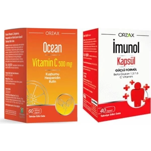 Ocean Vitamin C 500 mg 60 Kapsül +  Imunol 40 Kapsül