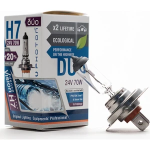 H7 24 V 70 W Duo 20 Fazla Işık 1 Adet PH6607 N