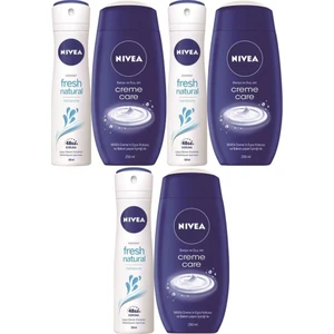 Fresh Kadın Sprey 150 ml + Creme Care Duş Jeli 250 ml X3