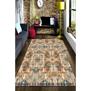 Kaymaz Dot Taban Yıkanabilir  Dijital Baskı Etnik Ve Geometrik Desenler Salon Halısı 160 x 230