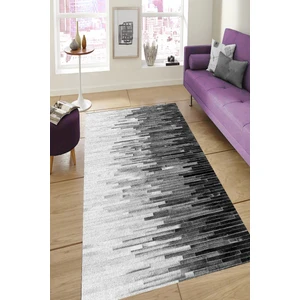 Kaymaz Dot Taban Yıkanabilir  Dijital Baskı Tay Tüyü Görünümlü Renk Geçişi Tasarımlı Salon Halısı 80 x 100