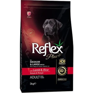 Plus Kuzu Etli Büyük Irk Köpek Maması 3 kg